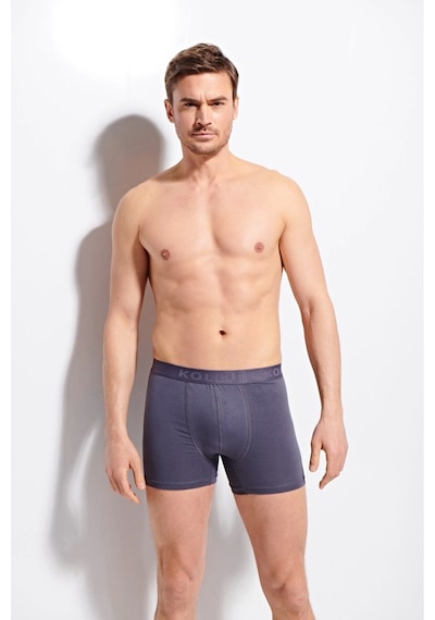 Kolcu Erkek Likralı Boxer K1340 - Füme Füme