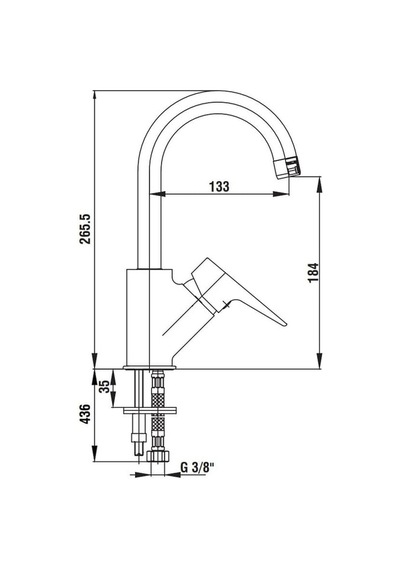 Ar Fia Kuğu Borulu 102108965 Lavabo Bataryası Diğer