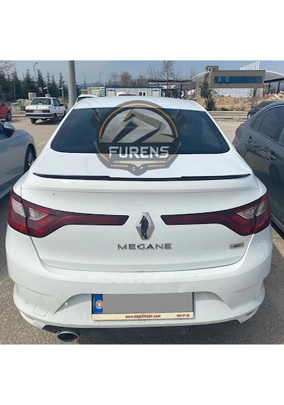 Renault Megane 4 Sedan Kasa Uyumlu Yarasa Bagaj Üstü Spoiler Piano Black