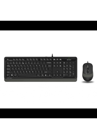 A4 Tech F1010, Gri, Fstyler, Usb Kablolu, Türkçe Q, Multimedya, Klavye Mouse Set Diğer