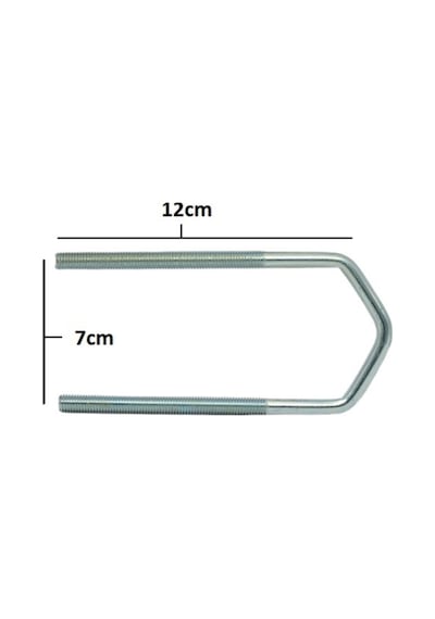 Anten U Bolt Kelepçe Seti - 12cm