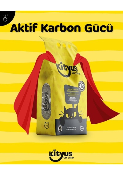 Extra Topaklanan, İnce Taneli, Tozsuz, Aktif Karbonlu Bentonit Kedi Kumu 10kg
