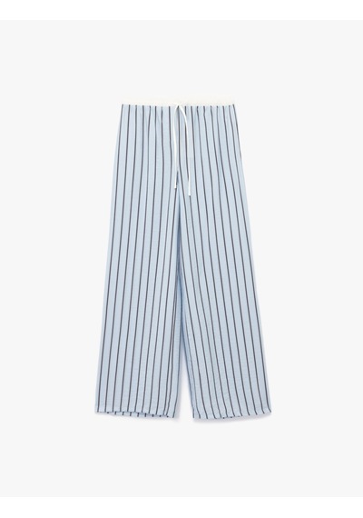 Koton Viskon Kumaş Rahat Kalıp Lastik Detaylı Çizgili Pijama Altı Mavi Çizgili 6wlk50032mw Mavi Çizgili Koton Viskon Kumaş Rahat Kalıp Lastik Detaylı Çizgili Pijama Altı Mavi Çizgili 6wlk50032mw Mavi Çizgili
