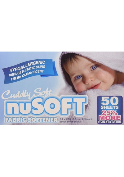 Nusoft Kurutma Makinası Özel Çamaşır Yumuşatıcı Mendil 50 Kullanım