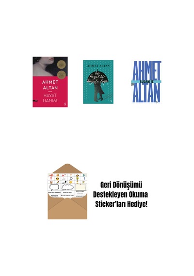 Hayat Hanım + Bir Hayat Bir Hayata Değer + Sudaki İz Cep Boy + Okuma Sticker'ları