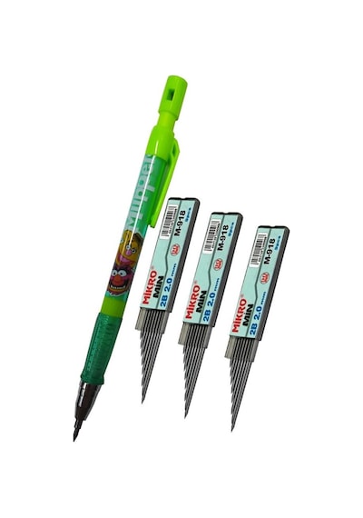 Versatil Kalem 2.0 MM Kalın Uçlu Yeşil ve Yedek Kalın Uç 2.0 MM Siyah 3 Adet