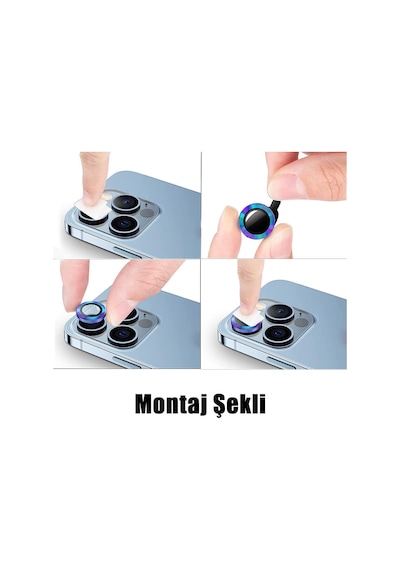 Urr Apple Uyumlu iPhone 17 Pro Max Titanium Alloy Ar Kamera Lens Koruyucu Turuncu