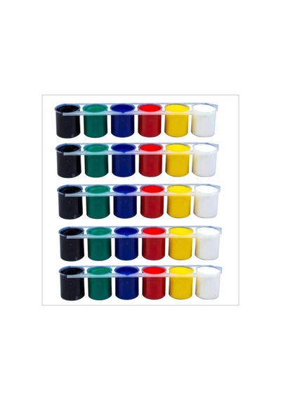 5 Adet 6lı 25 Ml Akrilik Boya Renkli