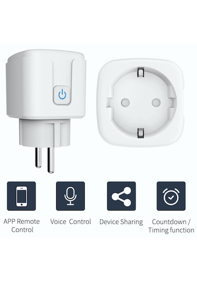 Akıllı Priz Smart Plug Wi-fi Uzaktan Kontrol 16A