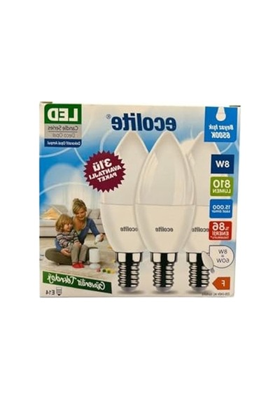 Ecolite 8 W Led Mum Ampul E14 Duy, 3'lü Paket, 810 Lümen, 6500k Beyaz Işık, 60w Eşdeğer, Opal Dekoratif Ampul, Dimmerlenemez,%86 Enerji Tasarrufu, 99x37 Mm Enerji Sınıfı F 10c