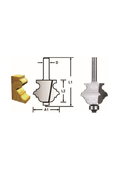 Makita Freze Bıçağı 8x34.9 Mm Maad-48860