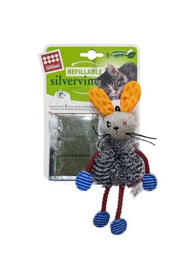 Gigwi Catnipli Doldurulabilir Tavşan Kedi Oyuncağı