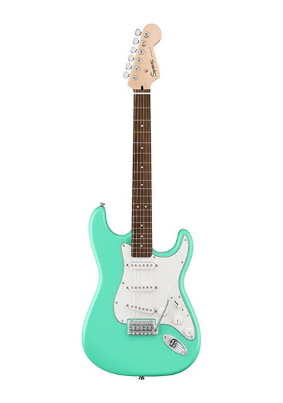 Squier 0379600549 Debut Stratocaster Elektro Gitar Sea Foam Green Deniz Köpüğü Yeşili Hafif Gövde Ve Rahat Çalım