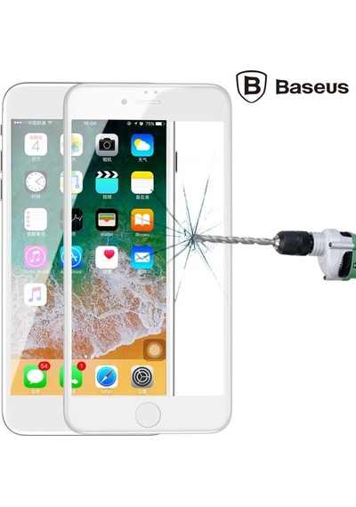 Baseus İphone 78 Plus 4d Cam Ekran Koruyucu Kavisli Full Kaplama Kırılmaz Cam- 5775 Mh-hs8675-0705
