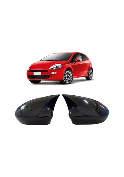 Fiat Punto 2009-2012 Uyumlu Yarasa Ayna Kapağı İthal Abs Plastik Pianoblack A+kalite