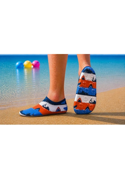Gripptoes Kaymaz Damla Tabanlı Deniz&havuz Çorabı T1 Çok Renkli