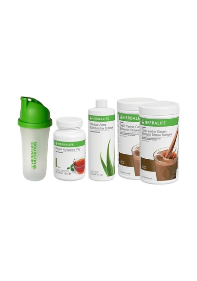 Aylık Başlangıç Paketi 1 - Shaker Hediyeli 2 Vanilyalı Shake + 100gr Çay + Aloe Hek1080