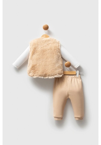 U.S. Polo Assn. U.s.polo Assn Kız Bebek 3lü Takım - Bej Bej