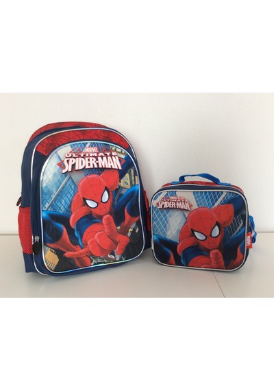 Spiderman Okul Çantası Beslenme Çantası 2’li Sets
