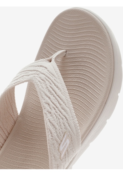Skechers Go Walk Flex Sandal - Splendor Kadın Bej Parmak Arası Terlik 141404 Nat Bej