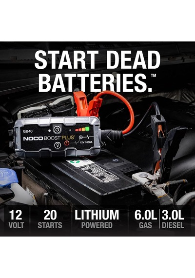 Tr Genius Gb40 12v 1000amp Ultrasafe Lityum Akü Takviye + Powerbank + Led Lamba