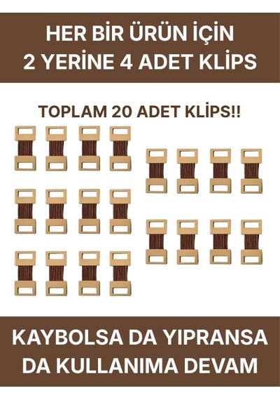Elastik Bandaj Seti 5 Li 5x10cm 20 Klipsli 4,5 Metreye Kadar Uzar, Spor Ve Günlük Kullanım