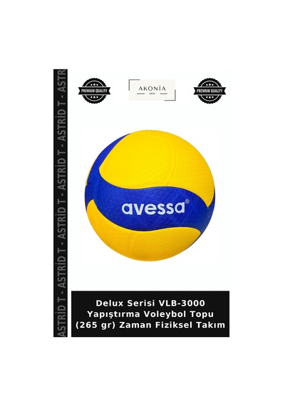 Delux Serisi Vlb-3000 Yapıştırma Voleybol Topu 265 Gr Zaman Fiziksel Takım Çok Renkli