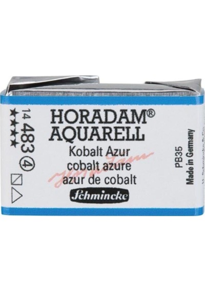 Schmincke : Horadam Aquarell Artist Sulu Boya : Tam Tablet : Seri 4 483 Cobalt Azure