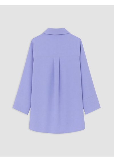 Lcw Everyday Lila Polo Yaka Armürlü Kadın Tunik
