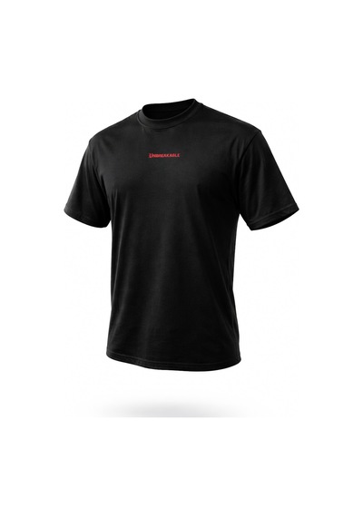 Dark Line Sırt Baskılı %100 Pamuk Oversize T-shirt Rhino Siyah
