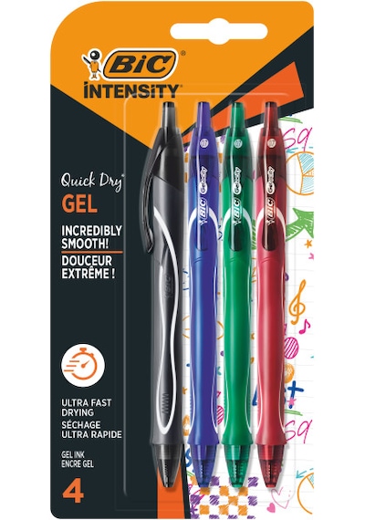 Bic Gelocity Hızlı Kuruyan Jel Kalem 4'lü Set Çok Renkli