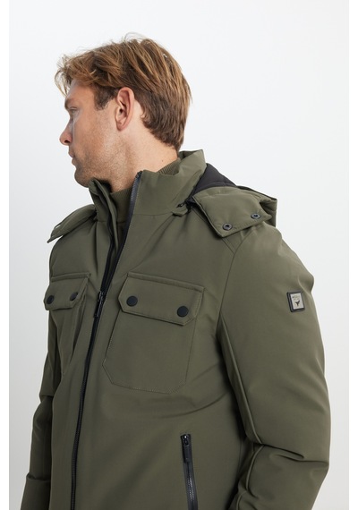 Ac&co Erkek Hakı Termometreli Standart Fit Normal Kesim Çıkma Kapüşonlu Yan Cepli Şişme Mont Haki Ac&co Erkek Hakı Termometreli Standart Fit Normal Kesim Çıkma Kapüşonlu Yan Cepli Şişme Mont Haki