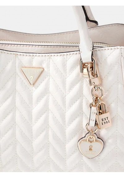 Guess Stacey Girlfriend Kadın Beyaz El Çantası Hwgg9741060-off
