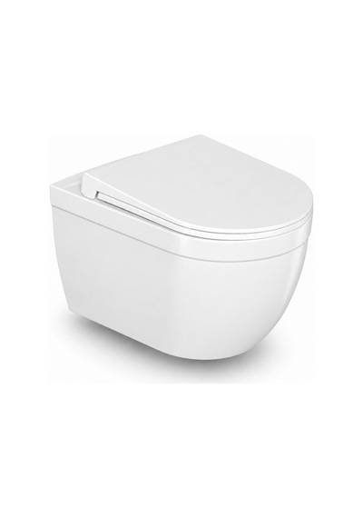 Dura Bagno Sirius Asma Klozet Rimless 54 Cm, Duroplast Kapak, Beyaz, Set 2 Parça Dbo.36.01.03.05