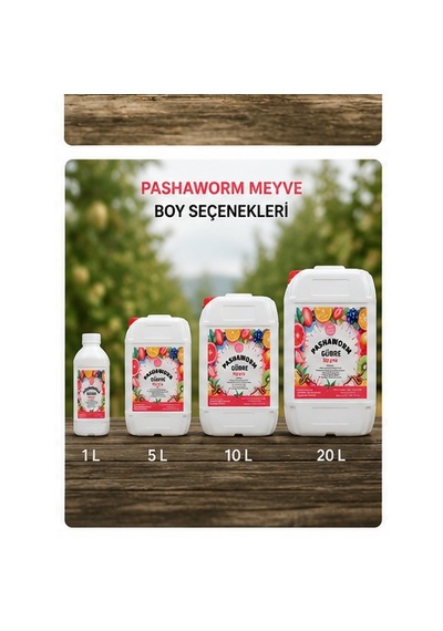 Pashaworm Meyve Konsantre Sıvı Gübre 20 L Meyve Ağaçları İçin