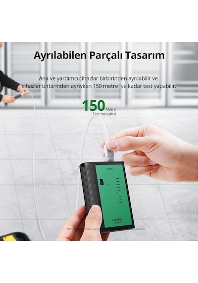 Ugreen Rj45 Rj11 Uyumlu Cat6/cat7 Network Ethernet Test Cihazı, 10950