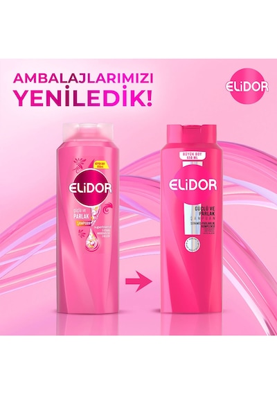 Elidor Güçlü Ve Parlak Şampuan Seramid-parlaklık Kompleksi 650 Ml Normal