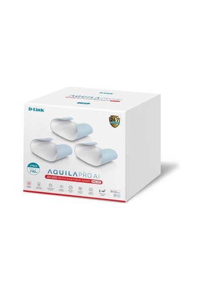 D-link M60 Ax6000 Wi-fi 6 Dual Band Mesh Router 3'lü Paket