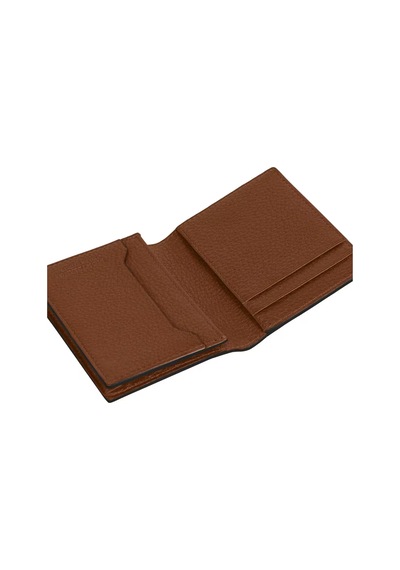 Mont Blanc Montblanc Grain Deri 4 Bölmeli Kartlık 221382 Kahverengi