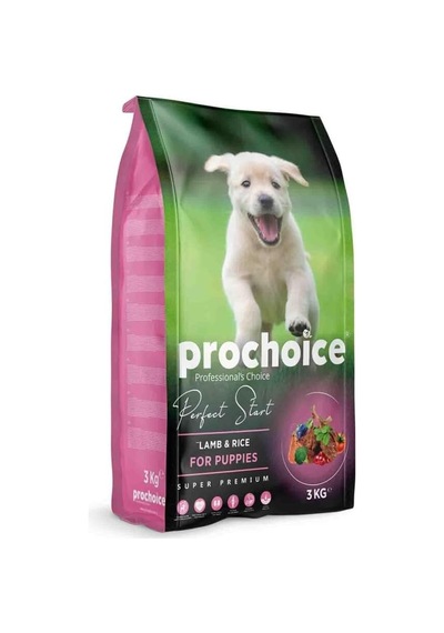Perfect Start, Yavru Köpekler İçin, Hipoalerjenik, Kuzu Etli Ve Pirinçli Kuru Mama, 3 Kg