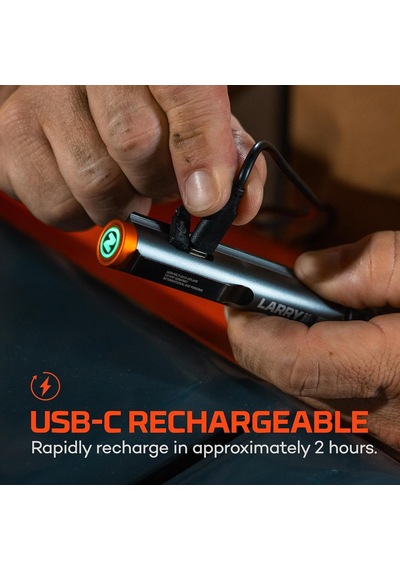 Lil Larry 500 Flex Şarj Edilebilir Çalışma Işığı - 500 Lümen Cob Led, Usb-c Şarj, Flex-power Pil Sistemi, Manyetik Taban, Ipx4 Suya Dayanıklı, Uçak Sınıfı Alüminyum