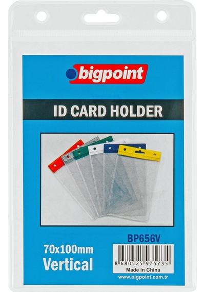 Bigpoint Kart Poşeti Dikey Şeffaf 74x105mm X 10 Adet