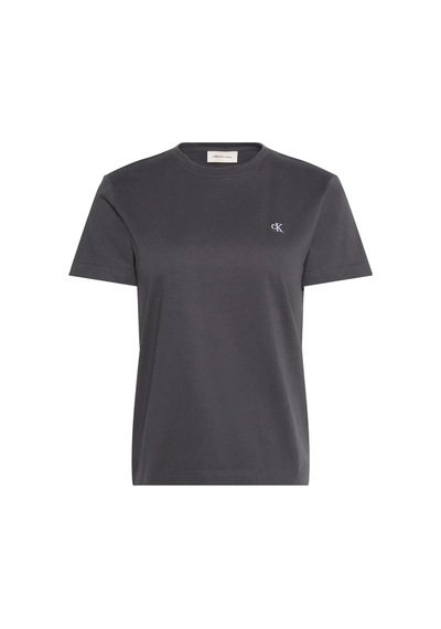 Calvin Klein Ss Monogram Crew Tee, 4xn Gri Kadın T-shirt