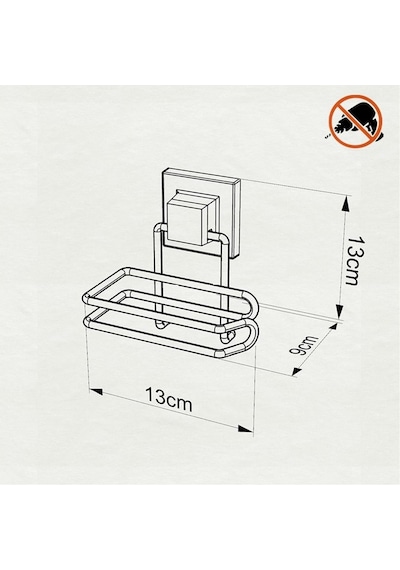 Tekno Tel Ef-271 Yapışkanlı Tuvalet Wc Kağıtlık Krom