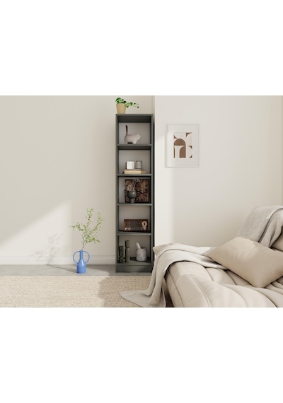 Mm 5 Bölmeli Kitaplık Yl Kygr 400 300 1690 Koyu Gri