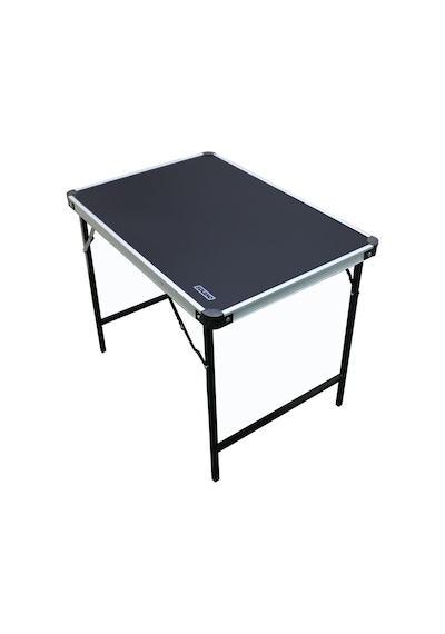 Solano Katlanır Kamp Masası Alüminyum Çerçeve Mdf Üst Tabla 48 68cm Siyah
