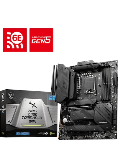 MSI MB MAG Z790 TOMAHAWK WIFI SOKET 1700 DDR5 7200MHZ(OC) PCI-E Gen5 M.2 USB3.2 DP HDMI 1x2.5G LAN WI-FI 6E ATX
