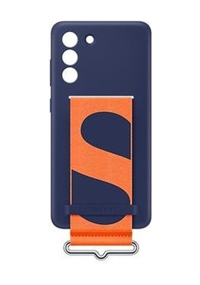 Galaxy S21 Fe İle Uyumlu Kayışlı Silikon Kılıf Lacivert-ef-gg990tnegww