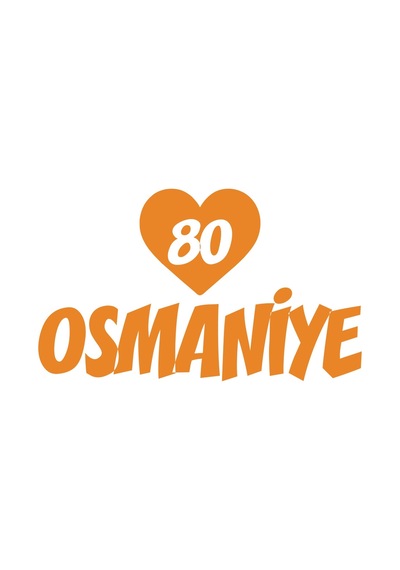 Kalpli 80 Osmaniye Araba Sticker 17x17 Cm Turuncu