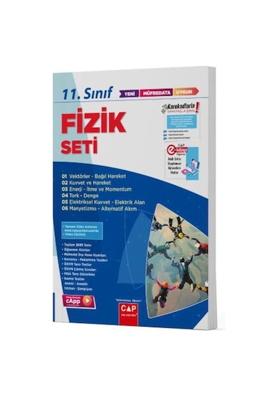 Çap Yayınları  11.Sınıf Anadolu Lisesi Fizik Seti